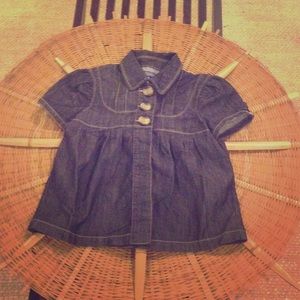 Denim Jean Babydoll Blouse/Jacket